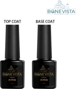 Bone Vista - Base & Top Coat Nagellak Set - Gel Nagellak - UV Gellak Set - Topcoat - Basecoat