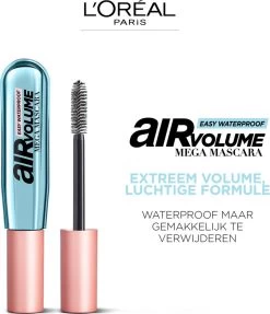 L’Oréal Paris Air Mega Volume Mascara - 01 Black Waterproof - Mega Volume Mascara - 9.4 Ml -Cosmeticawinkel 1034x1200 4