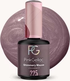 Pink Gellac - Shimmery Mauve - Gellak - Vegan - Paars - Shimmer Finish - 15 Ml