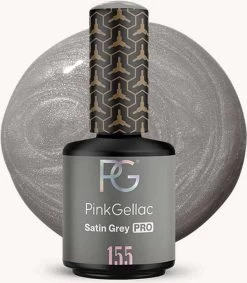 Pink Gellac - Satin Grey - Gellak - Vegan - Grijs - Glanzend - 15ml -Cosmeticawinkel 1048x1200 1