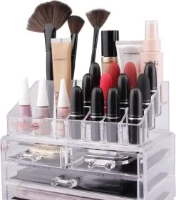 Beauty Attraction Make Up Organizer – Opbergdoos – Nagellak – Organizer 22 X 2,12 X 5,8 CM – 24 X 15 X 11 CM – Transparant -Cosmeticawinkel 1055x1200 2