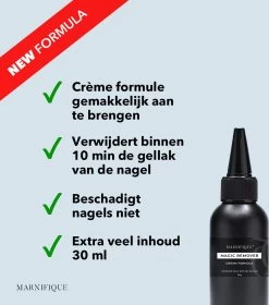 Marnifique® - NEW FORMULA - Gellak Cream Remover Set 30 Ml - Gel Polish Remover - Gellak Remover - Gel Polish - Gellak Verwijderen - Gellak Verwijderaar - Nagellak Remover - BIAB Remover - Vijl - Aceton -Cosmeticawinkel 1060x1200