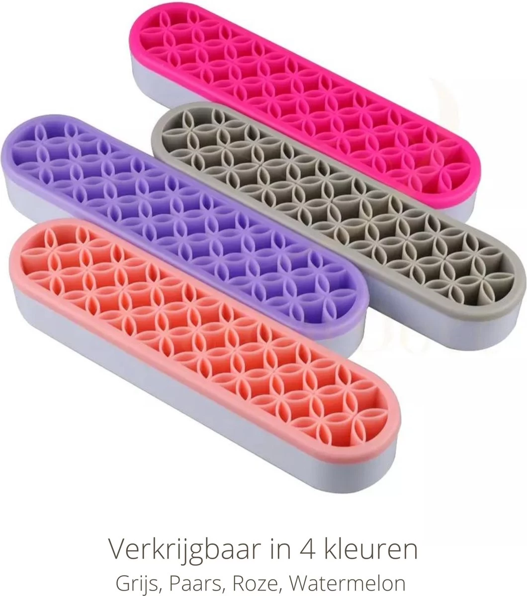 Make Up Organizer - Melon - Make Up Holder - Kwasten Organizer - Make Up Houder - Nagellak/Lipstick Organizer - Lippenstift Houder - Siliconen 4 Make Up Organizer - Melon - Make Up Holder - Kwasten Organizer - Make Up Houder - Nagellak/Lipstick Organizer - Lippenstift Houder - Siliconen - Afbeelding 2