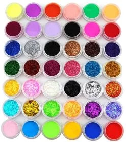 Acrylnagels Set | Nepnagels | Acryl Nagels Kit Starterspakket | Basispakket | Acrylnagels | Nail Art Pakket | 60 Kleuren Acryl Poeders/Glitters | 500 Franse Tips | Acrylic Liquid | Nagel Lijm | Plaknagels | 90 Delig | Nagel Set | Nagelstad -Cosmeticawinkel 1068x1200 2