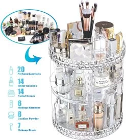Merkloos Decopatent® Make Up Organizer - 360 Graden Draaibaar - Staande Makeup Organizer Transparant - Cosmetica - Lippenstift - Nagellak - Brushes - Kwasten - Oorbellen Etc 20 Merkloos Decopatent® Make Up Organizer - 360 Graden Draaibaar - Staande Makeup Organizer Transparant - Cosmetica - Lippenstift - Nagellak - Brushes - Kwasten - Oorbellen Etc -Cosmeticawinkel 1082x1200 4