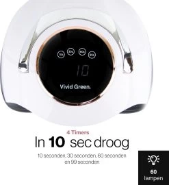 Vivid Green UV Lamp Gelnagels - Led Nagellamp - Gellak Nagel Lamp - Nageldroger - Naggellak Droger - Nagels - 180W 15 Vivid Green UV Lamp Gelnagels - Led Nagellamp - Gellak Nagel Lamp - Nageldroger - Naggellak Droger - Nagels - 180W -Cosmeticawinkel 1097x1200