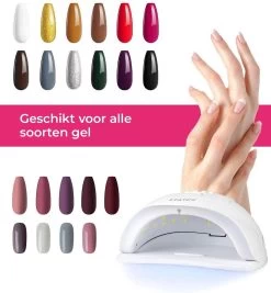 Statch LED Nageldroger Voor Gelnagels - Inclusief Bewegingssensor En Timer – 36LED Lampen- LCD Display -Cosmeticawinkel 1109x1200