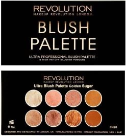 MAKEUP REVOLUTION Ultra Blush Palette Golden Sugar, 13 G 9 MAKEUP REVOLUTION Ultra Blush Palette Golden Sugar, 13 G -Cosmeticawinkel 1114x1200 4