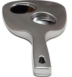 Handspiegel Trio - Spiegel Ø 13,5 Cm - 1X 3X & 5X Vergrotend - Zilver - Afmeting: 25 X 13,3 Cm. -Cosmeticawinkel 1124x1200 5