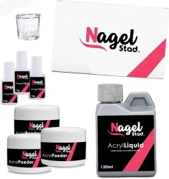 Acrylnagels Set | Nepnagels | Acryl Nagels Kit Starterspakket | Basispakket | Acrylnagels | Nail Art Pakket | 42 Kleuren Acryl Poeders/Glitters | 500 Franse Tips | Acrylic Liquid | Nagel Lijm | Plaknagels | 72 Delig | Nagel Set | Nagelstad -Cosmeticawinkel 1135x1200 1