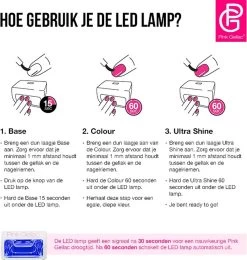 Pink Gellac - LED Lamp - Nageldroger Voor Gellak - Wit - Met Timer -Cosmeticawinkel 1140x1200
