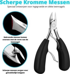 XYZ Goods - 7-delige Manicure Set - Speciaal Voor Ingegroeide Teennagel En Kalknagel - Inclusief Etui -Cosmeticawinkel 1141x1200