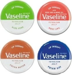 Vaseline® Vaseline Lip Therapy 4 Soorten Rosy Lips, Aloe Vera , Original En Cocoa Butter 20gr