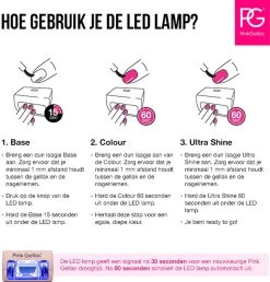 Pink Gellac - LED Lamp - Nageldroger Voor Gellak - Roze - Met Timer -Cosmeticawinkel 1149x1200