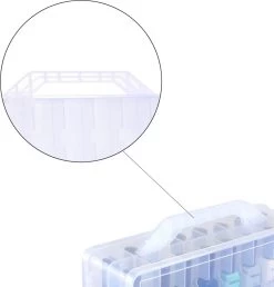 Nagellak Organizer - Koffer Met Vakverdeling - Ruimte Voor 48 Verschillende Nagellakpotjes - 35 X 30 Cm - Kunststof - Naaigarenopbergkoffer -Cosmeticawinkel 1149x1200 8