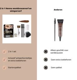 2 In 1 - Henna Wenkbrauwverf En Wimperverf - Bruin - Henna Brows - DIY Henna Brows Kit - Starterspakket 13 2 In 1 - Henna Wenkbrauwverf En Wimperverf - Bruin - Henna Brows - DIY Henna Brows Kit - Starterspakket -Cosmeticawinkel 1152x1200 2