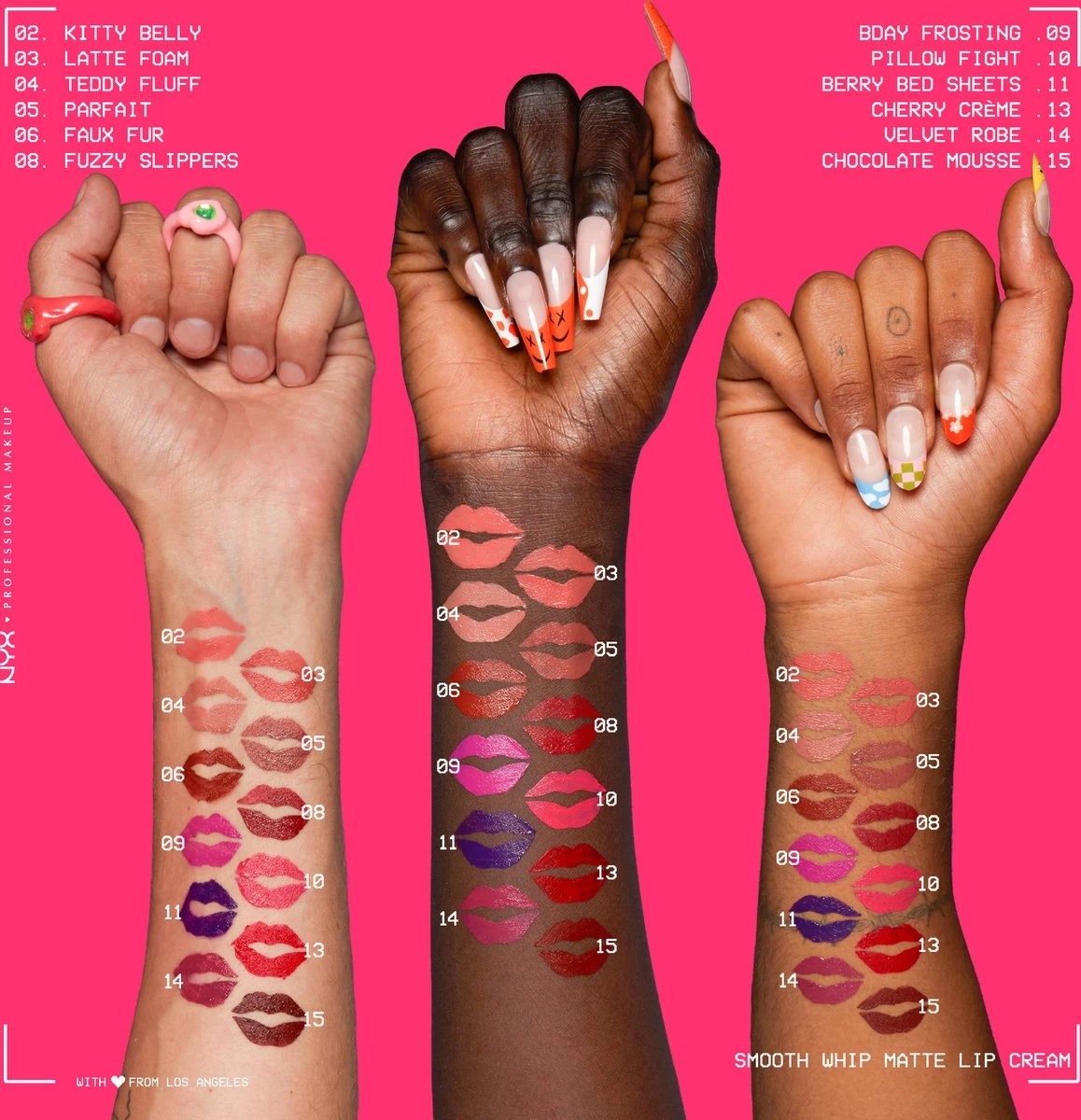 NYX Professional Makeup - Smooth Whip Matte Lip Cream Blankie - Vloeibare Lippenstift - 4ML 7 NYX Professional Makeup - Smooth Whip Matte Lip Cream Blankie - Vloeibare Lippenstift - 4ML - Afbeelding 5