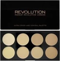 Makeup Revolution Cover & Conceal Cream Palette - Light -Cosmeticawinkel 1177x1200 9