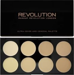Makeup Revolution Cover & Conceal Cream Palette - Light -Cosmeticawinkel 1179x1200 6