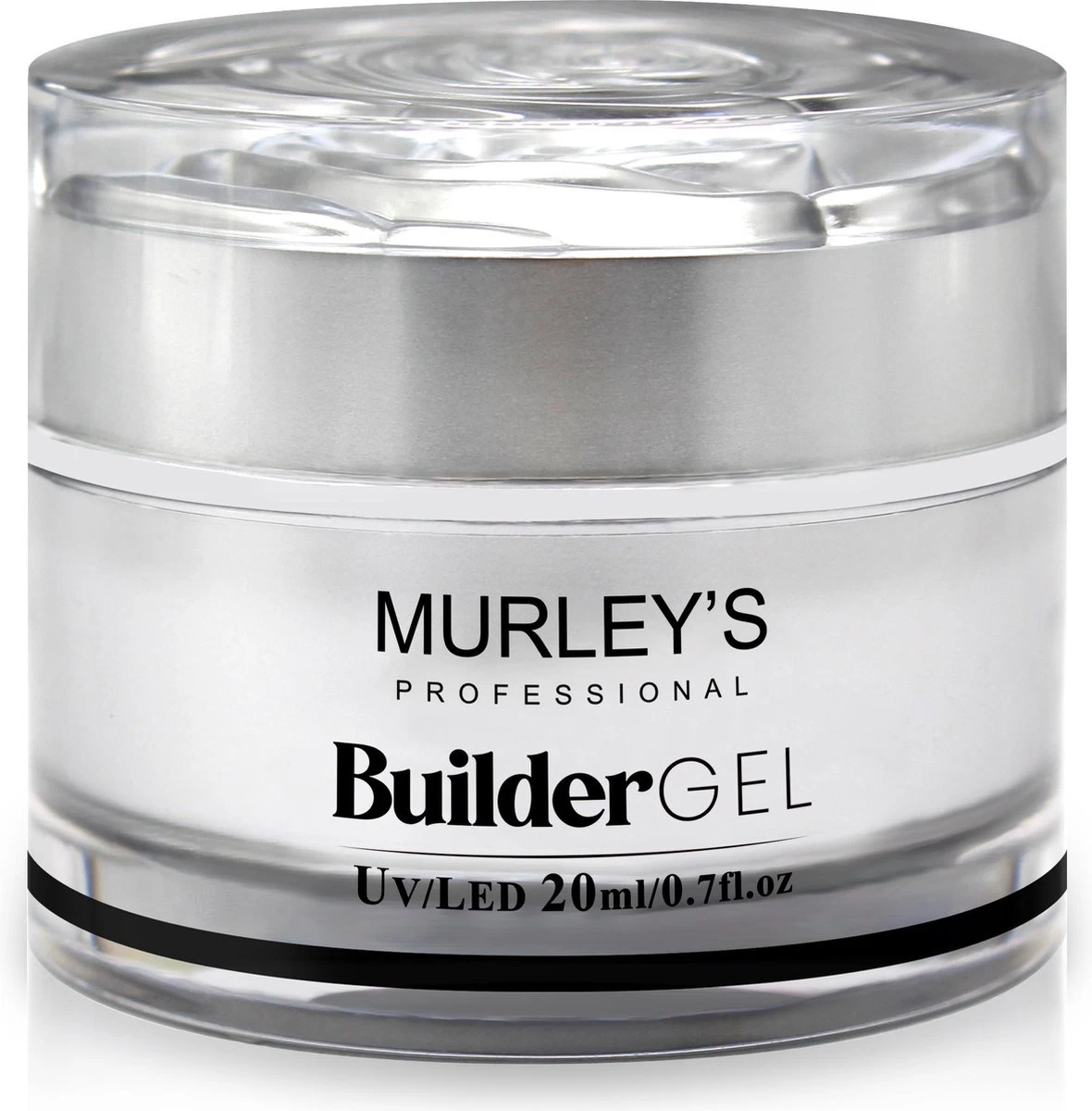 MURLEY'S Builder Gel UV-LED Builder Gel Voor Gelnagels Transparant 20 Ml Op Acrylbasis. Verlengen En Vormen Van De Nagels. 3 MURLEY'S Builder Gel UV-LED Builder Gel Voor Gelnagels Transparant 20 Ml Op Acrylbasis. Verlengen En Vormen Van De Nagels.