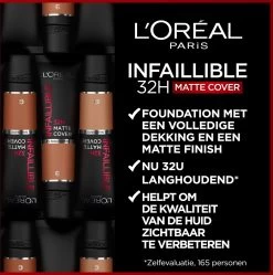 L’Oréal Paris Infallible 32H Matte Cover Foundation - 135 - Foundation Met Een Volledige Dekking En Een Matte Finish - 30 Ml 14 L’Oréal Paris Infallible 32H Matte Cover Foundation - 135 - Foundation Met Een Volledige Dekking En Een Matte Finish - 30 Ml -Cosmeticawinkel 1189x1200 10