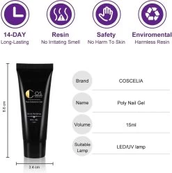 Polygel- Polygel Starter Set Professional - Polygel Nagels- Pakket Omvat 1x80W Nagel Droger Lamp 4 X Poly Gel 1 X Top Coat 1 X Base Coat 3 X UV Gel 3 X Acryl Poeder 1 X Mini Nail Boor Machine 1 X Gradient Crystal Nail Borstel 1x20Pcs Nail -Cosmeticawinkel 1189x1200 2