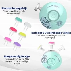 Baby Nagelknipper Roze - Baby Manicureset - Baby Verzorgingsset - Baby Nagelvijl - Baby Nagelschaartje - Baby Nagelset - Elektrisch -Cosmeticawinkel 1190x1200 2
