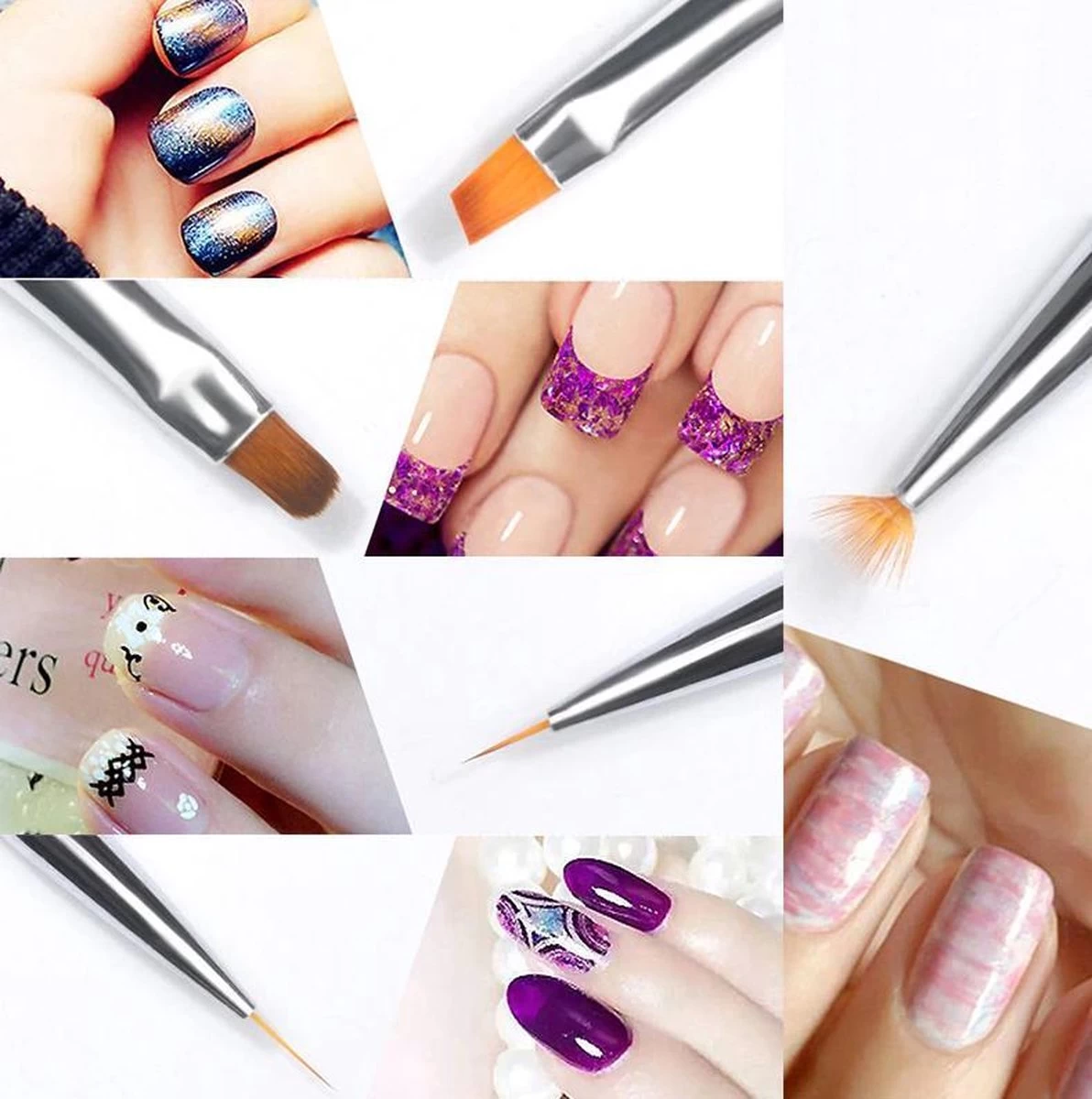 Acrylpenselen- 7 Stuks - Nagel Decoratie - Acrylnagels - Arcyl Penselen - Acryl - Nagels - Polygel - Penselen - Nagellak - Gelnagels - Gereedschap - Nagelstyliste - Gellak - Nagelgereedschap - Schoencadeautje 4 Acrylpenselen- 7 Stuks - Nagel Decoratie - Acrylnagels - Arcyl Penselen - Acryl - Nagels - Polygel - Penselen - Nagellak - Gelnagels - Gereedschap - Nagelstyliste - Gellak - Nagelgereedschap - Schoencadeautje - Afbeelding 2