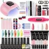 Merkloos Gellak Starterspakket - MEGA Uitgebreid Pakket - Uv Lamp Gelnagels - Elektrische Nagelvijl - Gellak - Gel Nagellak - Polygel - Polygel Kit - Gelnagels Starterspakket - Moederdag Cadeautje