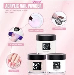 GUAPÀ® Acrylpoeder Pink | Acrylic Powder Roze | Acryl Nagels | Starterspakket | 25 Gr | Professionele Kwaliteit Acryl Poeder -Cosmeticawinkel 1196x1200 2