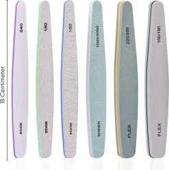YUBBI 6 Stuks Nagelvijl Zebra Vijl - Manicure Set - Buffer - Polijsten - 100/180 Grit - 150/180/240 Grit - 1000/4000 Grit - 220/280 -Cosmeticawinkel 1196x1200 8