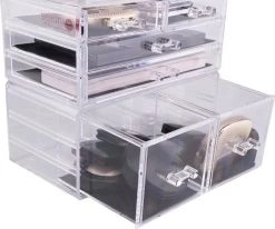 Beauty Attraction Make Up Organizer – Opbergdoos – Nagellak – Organizer 22 X 2,12 X 5,8 CM – 24 X 15 X 11 CM – Transparant -Cosmeticawinkel 1200x1001 2