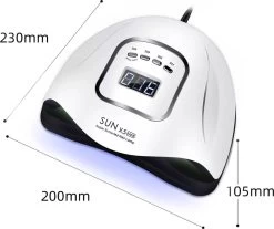 Merkloos Daniqqi - 80 Watt UV LED Lamp Nagels - 45 Leds Nagellamp - Wit 20 Merkloos Daniqqi - 80 Watt UV LED Lamp Nagels - 45 Leds Nagellamp - Wit -Cosmeticawinkel 1200x1004 1