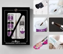 Acrylnagels Set | Nail Art | Liquid MMA Free | Wit, Roze & Transparant -Cosmeticawinkel 1200x1027 1