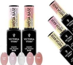 Rubber Base - Victoria Vynn™ Gel Polish Mega Base - Hard & Long Nails - COVER PINK 8 Ml. - Dekkende Roze Kleur -Cosmeticawinkel 1200x1063