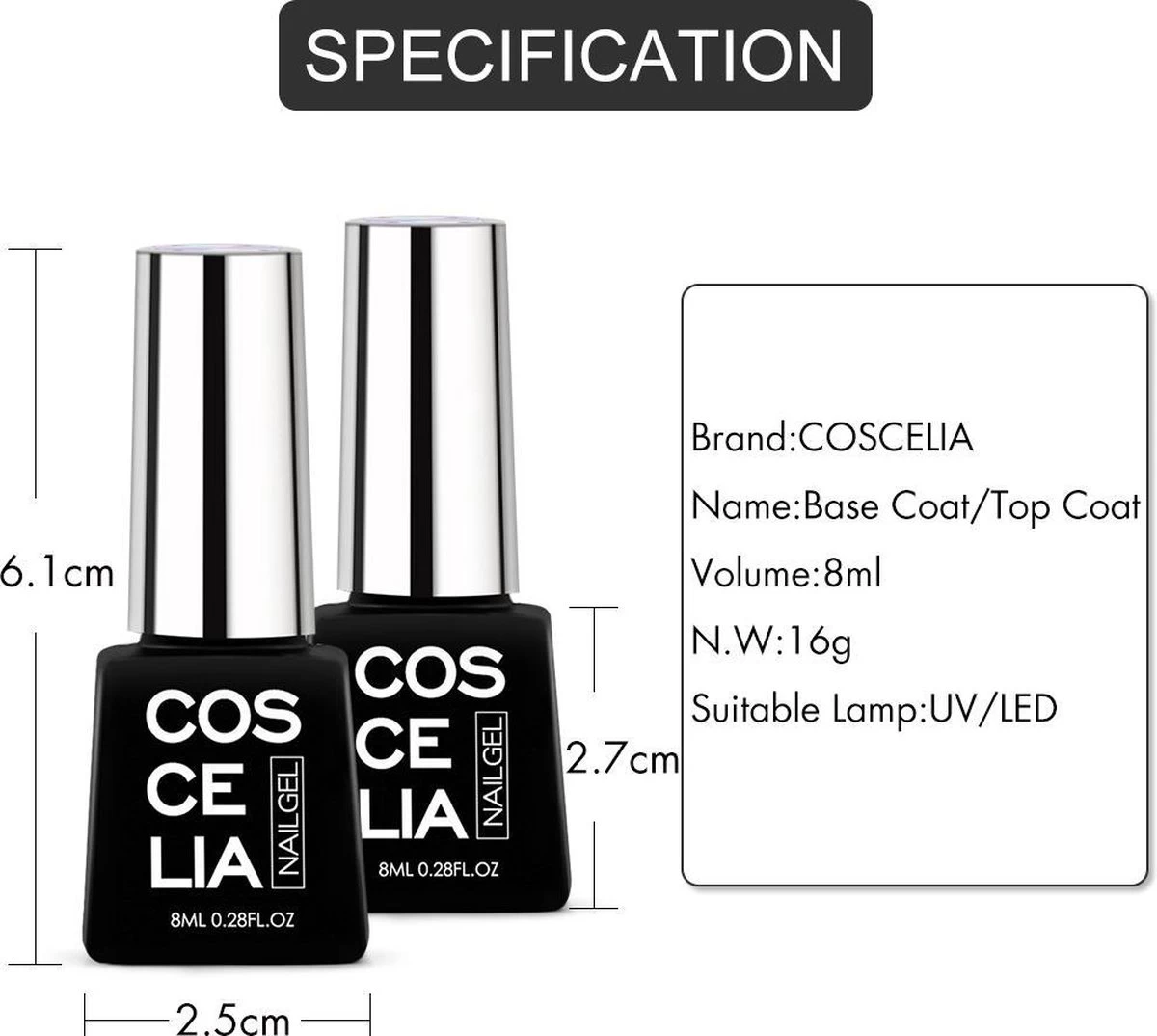 Royala Gellak D4 Starterspakket + Inclusief UV Lamp + Met 10 Verschillende Gellak Kleuren - Gellak Lamp – Gellac Set - Alle Benodigdheden In Eén - Uitgebreid 62-Delig Pakket 12 Royala Gellak D4 Starterspakket + Inclusief UV Lamp + Met 10 Verschillende Gellak Kleuren - Gellak Lamp – Gellac Set - Alle Benodigdheden In Eén - Uitgebreid 62-Delig Pakket - Afbeelding 10