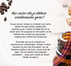 Your Beauty Tree ® Wimper Serum Met Echte Castor Olie |100% Natuurlijke Wimpergroei| Castor Oil Eyelash Serum|Wonder Olie | Wimper Groei | Wenkbrauw Serum | Lash Serum | Wimper Groeimiddel -Cosmeticawinkel 1200x1115 6