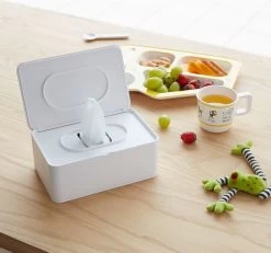 Yamazaki Bakje Voor Vochtige Doekjes - Wit - Met Deksel -Cosmeticawinkel 1200x1123 7