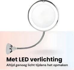 Make-Up Spiegel - 7X Vergroting - LED Licht - Make Up Spiegel Met Verlichting - Vergrootspiegel Met Zuignap - Exclusief Baterijen(Niet Ingegrepen 3AAA)3AAA -Cosmeticawinkel 1200x1137 8