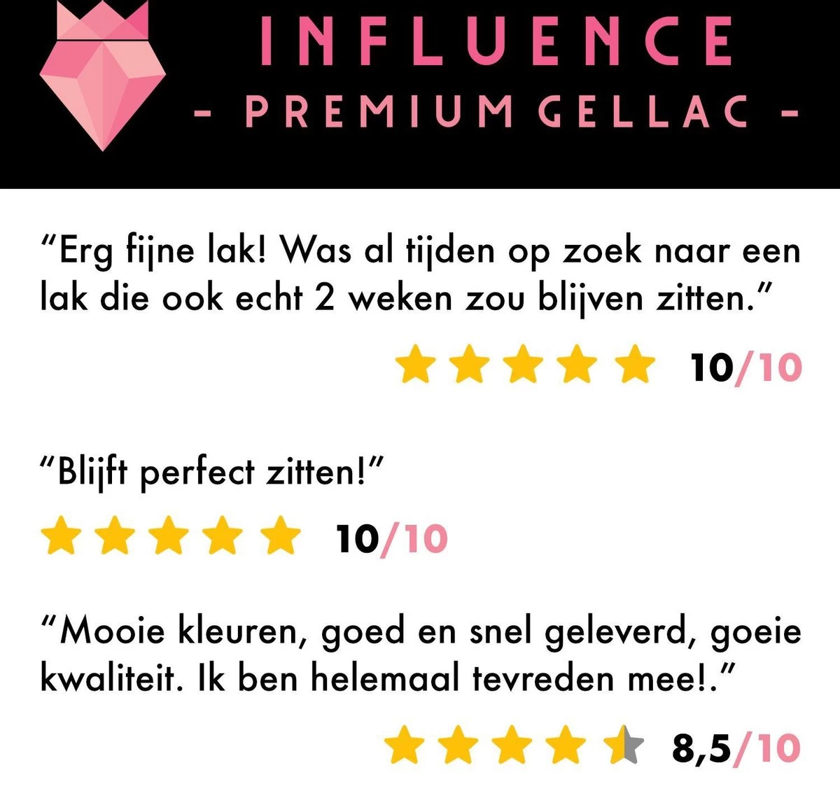 Merkloos Influence Premium Gellac Startersset #ESSENTIALSERIE - Primer - Basecoat - Topcoat 5 Merkloos Influence Premium Gellac Startersset #ESSENTIALSERIE - Primer - Basecoat - Topcoat - Afbeelding 3