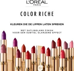 L’Oréal Paris Make-Up Designer Color Riche Satin Lipstick - 231 Sepia Silk - Nude - Verzorgende Lippenstift Met Arganolie Voor Een Comfortabel Gevoel - 4,54 Gr -Cosmeticawinkel 1200x1158 12