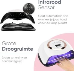 De Sera UV Lamp Gelnagels 168W - LED Lamp Nagels - Gellak Lamp - Nageldroger Met 2.5 Meter Lang Snoer - Wit -Cosmeticawinkel 1200x1158 6