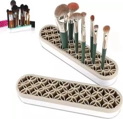 Make Up Organizer - Grijs - Make Up Holder - Kwasten Organizer - Make Up Houder - Nagellak/Lipstick Organizer - Lippenstift Houder - Siliconen -Cosmeticawinkel 1200x1161 10