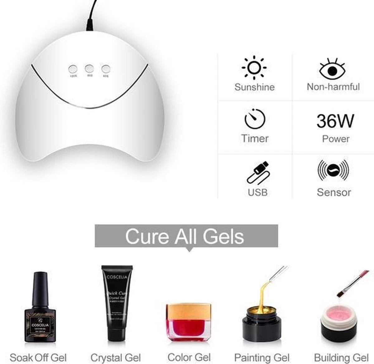 Royala Gellak D4 Starterspakket + Inclusief UV Lamp + Met 10 Verschillende Gellak Kleuren - Gellak Lamp – Gellac Set - Alle Benodigdheden In Eén - Uitgebreid 62-Delig Pakket 16 Royala Gellak D4 Starterspakket + Inclusief UV Lamp + Met 10 Verschillende Gellak Kleuren - Gellak Lamp – Gellac Set - Alle Benodigdheden In Eén - Uitgebreid 62-Delig Pakket - Afbeelding 14