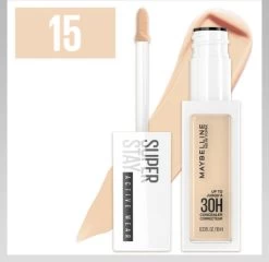 Maybelline SuperStay 30H Active Wear Concealer - 15 Light -Cosmeticawinkel 1200x1168 1