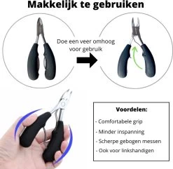 Professionele Kalknagel Schaar - Ingegroeide Teennagel - Nageltang Groot -Nagelschaar Voor Harde Nagels -Cosmeticawinkel 1200x1169