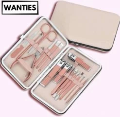 Professionele 16-in-1 Manicure / Pedicure Set In Rose Gold In Luxe Opbergdoosje | Nagelgarnituur 16 Stuks Roségoud / Goud | Nagelknipper Nageltang Ingegroeide Teennagel Manicureset Pedicureset | Nagelschaar Nagelschaartje Nageltang Nagelknipper