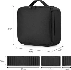 Cosmetica Koffer - Make-up Koffer Met Verstelbare Vakken - Visagie En Nagelstyliste Beauty Koffer - 26x23x9CM -Cosmeticawinkel 1200x1171 8