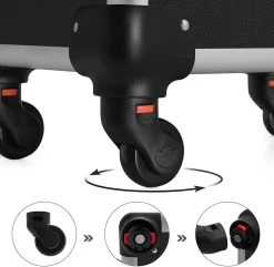 XXL PRO Visagie Beauty Case Koffer Trolley - Nagelkoffer Op Wielen Voor Makeup Of Cosmetica - Grote Uitklapbare Opbergsysteem Nagel Styliste Kapster - Zwart -Cosmeticawinkel 1200x1171 9