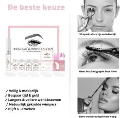 Mimlo Professionele Wimper & Wenkbrauw Lifting Set - Lash Lift Kit - Wimperlifting Set - Browlift - Permanente Wimper Kruller - Lash & Brow Lift Kit -Cosmeticawinkel 1200x1176 13